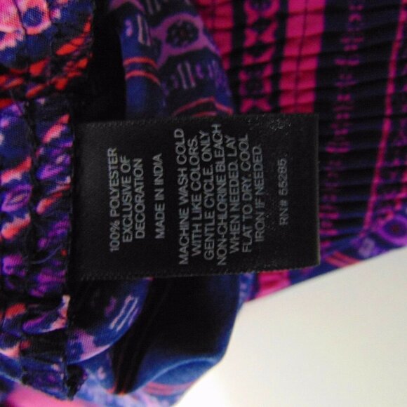 Express Skirt Geometric Mini Pink Purple Navy - Picture 6 of 6